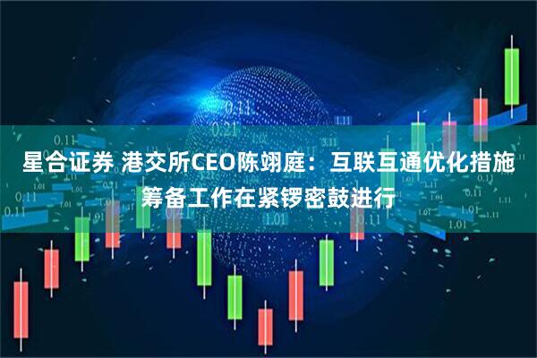 星合证券 港交所CEO陈翊庭：互联互通优化措施筹备工作在紧锣密鼓进行