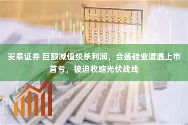 安泰证券 巨额减值绞杀利润，合盛硅业遭遇上市首亏，被迫收缩光伏战线