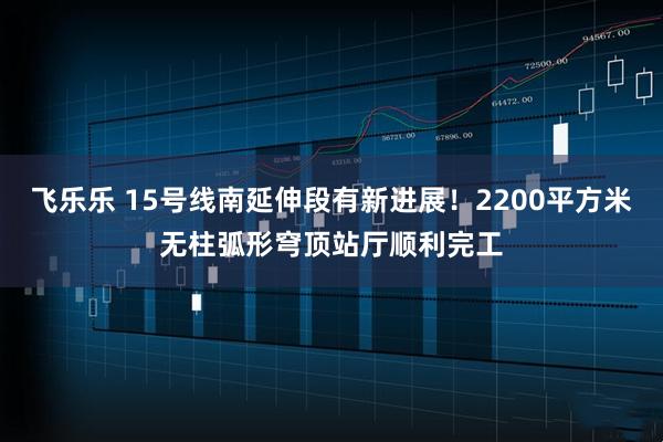飞乐乐 15号线南延伸段有新进展！2200平方米无柱弧形穹顶站厅顺利完工